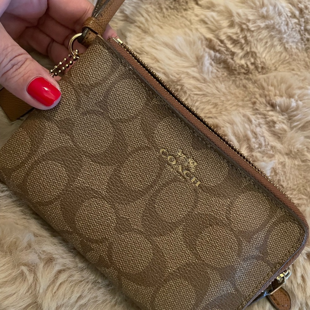 Coach Double zipper wristlet